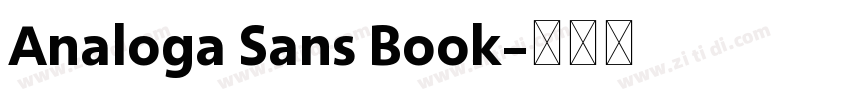 Analoga Sans Book字体转换